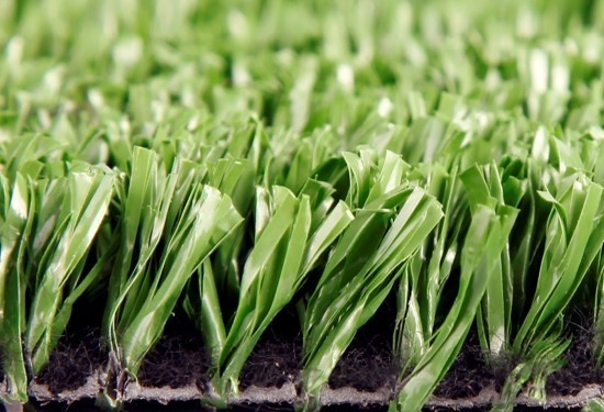 Plastik PP Rumput sintetis 3/8 inci Gauge rumput buatan untuk olahraga luar ruangan dengan pemeliharaan rendah