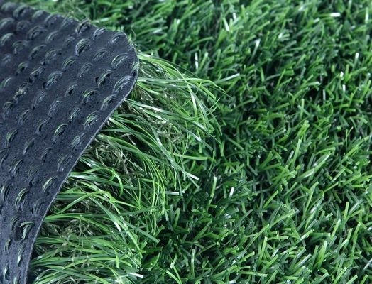 140 jahitan / M 60mm Tinggi Tumpukan 12000 Dtex Rumput buatan untuk lapangan sepak bola dan sepak bola
