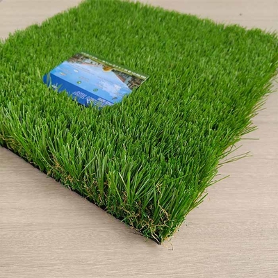50mm Leisure Artificial Turf Flat Yarn Wear-Resistant Permeabilitas Tinggi Perlindungan Lingkungan