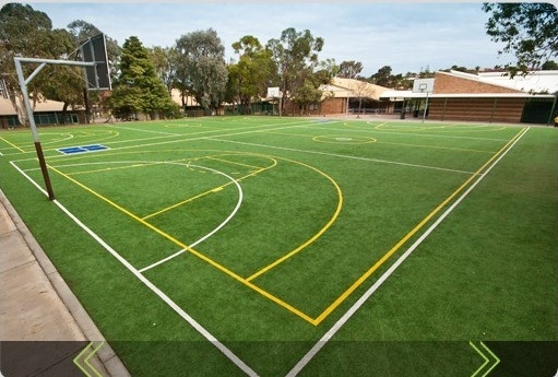 3/8 Inch Gauge Artificial Grass Untuk Olahraga Tenis Densitas Tinggi Dengan Perawatan Rendah Dan Tekstur yang sangat baik