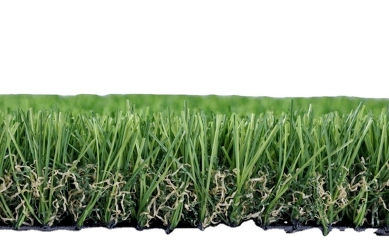 Dtex 12000 "C" Bentuk 40mm Artificial Landscaping Grass 130 jahitan/M Grass Palsu Untuk Taman