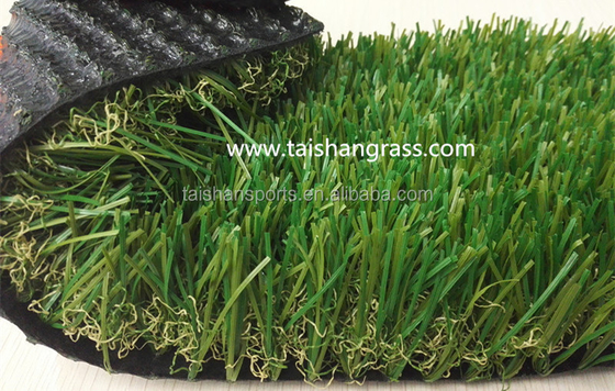 38mm Taman bermain rumput buatan kepadatan tinggi Untuk taman kanak-kanak 40mm Lapisan lateks Low Maintenance Anti gesekan Permeabilitas tinggi