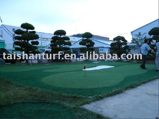 Green Football Artificial Turf Dtex 11200 Dengan CPP+LENO Backing Dan SBR Latex Coating Low Maintenance