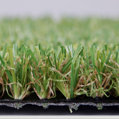 PP+LENO Backing Landscape Artificial Turf dengan Paving dan Instalasi Mudah 25mm Tinggi Tumpukan