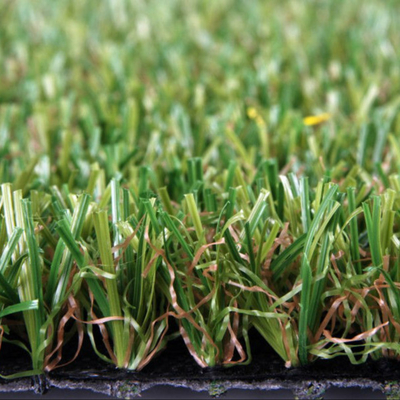 PP+LENO Backing Landscape Artificial Turf dengan Paving dan Instalasi Mudah 25mm Tinggi Tumpukan