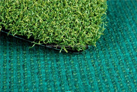 Golf buatan portabel putting hijau dengan CPP Backing dan PP bahan Olive Green Artificial Fake Grass