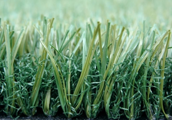 60mm Tumpukan Tinggi bola artificial turf Astroturf 140 jahitan / M elastis Artificial turfgrass