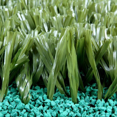 Bola Sepak yang dapat disesuaikan Astro Lawn 140 jahitan / M Rumput buatan hijau 60mm Tinggi tumpukan