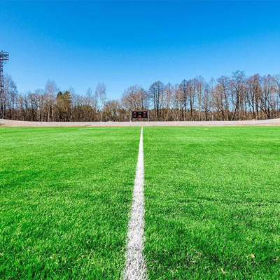 Football Artificial Turf Gauge 5/8 Inch bahan PE warna hijau Grass Palsu Untuk lapangan sepak bola dan taman bermain sekolah