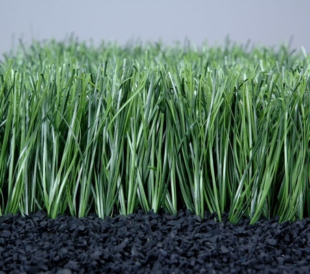 5/8" Gauge Football Artificial Grass 16000 Dtex Grass Palsu Dengan CPP + LENO Backing Dan Lapisan Lateks
