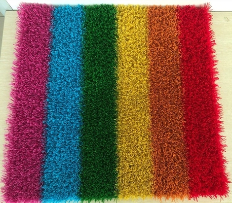 17500 Dtex 5/8 Inch Gauge Anti-Static Sports Artificial Turf Untuk Taman Taman bermain dan taman kanak-kanak