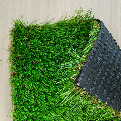 Landscape Leisure Non-Fill Synthetic Turf Dengan 260 Stitches / M 50mm Tinggi Tumpukan Dengan Rumput Langsung Dan melengkung