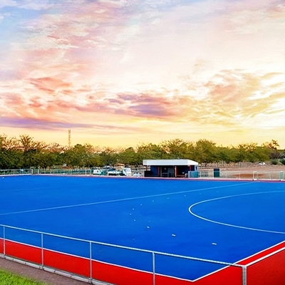 15mm Hockey Artificial Turf 8000 Dtex Blue Synthetic Grass Dengan Low Maintenance Performa yang sangat baik