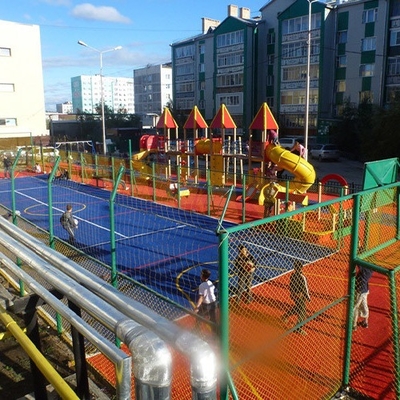 20mm Tinggi Tumpukan Disesuaikan Multifungsi Kuning Rumput buatan palsu Digunakan untuk Tenis Dan Olahraga Lainnya