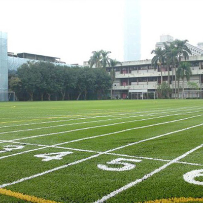 Standar Tinggi Sepakbola Artificial Grass 45mm 150 jahitan / M Hijau Gelap Hijau Hijau Low Maintenance