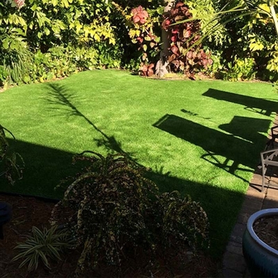 40mm 125 jahitan/M Hijau Landskap Rumput buatan Dalam bahan PP yang digunakan untuk halaman