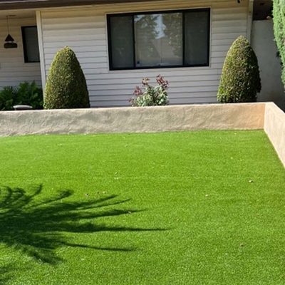 38mm Non-Fill Low Maintenance Fake Artificial Turf Landscaping Astro Turf Dekoratif Hijau Artificial Grass