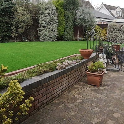 50mm Leisure Artificial Turf Flat Yarn Wear-Resistant Permeabilitas Tinggi Perlindungan Lingkungan