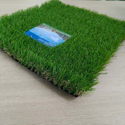 30mm tahan aus non-infill lanskap rumput buatan dengan kinerja tinggi untuk taman bermain dan adegan olahraga