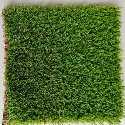 9600 Dtex 18900 Density UV Resistance Landscape Artificial Grass dengan campuran benang lurus dan melengkung