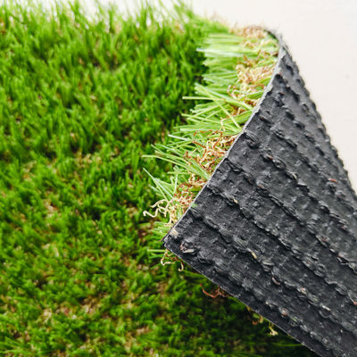 9600 Dtex 18900 Density UV Resistance Landscape Artificial Grass dengan campuran benang lurus dan melengkung