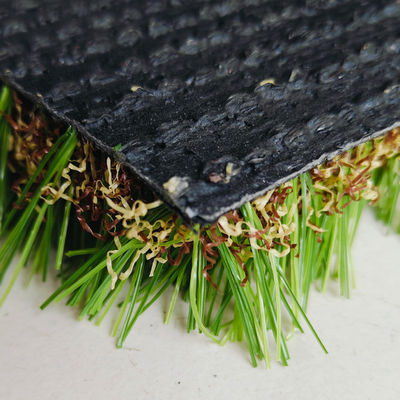 9600 Dtex 18900 Density UV Resistance Landscape Artificial Grass dengan campuran benang lurus dan melengkung