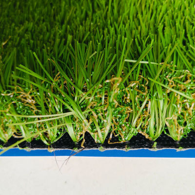 30mm Tinggi Tumpukan Rumput buatan dengan 200 jahitan / M dan Lima warna Campuran untuk olahraga dan rekreasi