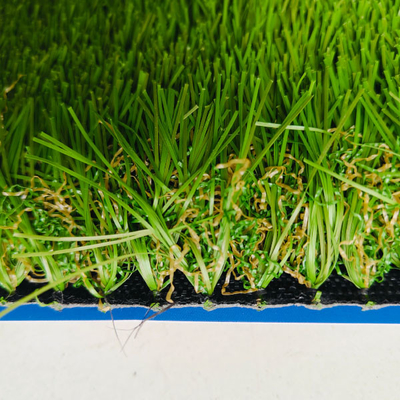 43mm Customisable Landscape Artificial Grass Pile Height 200 Stitches/M Lima Warna Campuran Untuk Kebutuhan Olahraga Dan Hiburan