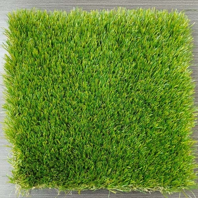 40mm Tinggi Tumpukan Multipurpose Green Artificial Synthetic Grass dengan Plastik PP+Leno backing dan SBR Latex Coating