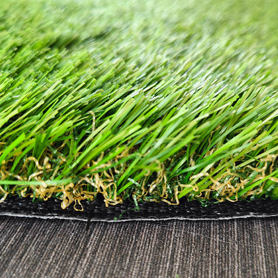Rumput buatan tanpa isian berkinerja tinggi 25mm untuk taman taman rekreasi dan taman bermain