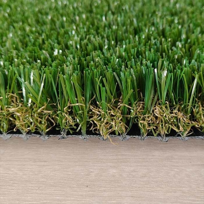 20mm Non-Fill Synthetic Turf PU Adhesive Green Landscape Synthetic Grass Customisable Roll Size