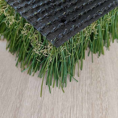 Rumput lanskap buatan hijau dengan biaya pemeliharaan rendah dan kepadatan tinggi 10500-21000 jahitan/m2