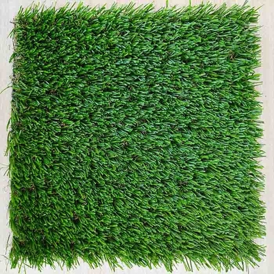 32mm Low Shrinkage Leisure Landscape Artificial Turf dengan PU Adhesive dan Double PP Backing