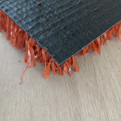 Brick Red Tennis Artificial Turf 6300 Dtex 25mm Mesh Grass Multifungsi Low Maintenance