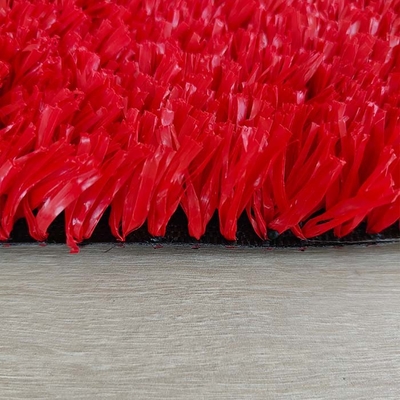 25mm merah buatan palsu Tennis Grass Low Maintenance Multifungsi Astro Turf untuk olahraga tenis dan kegiatan lainnya