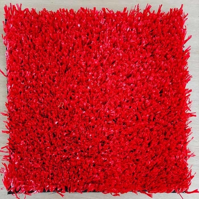 25mm merah buatan palsu Tennis Grass Low Maintenance Multifungsi Astro Turf untuk olahraga tenis dan kegiatan lainnya