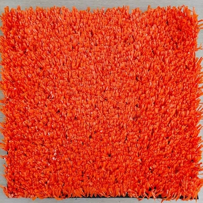 25mm Oranye Tennis Court Artificial Turf Multifungsi Untuk Fasilitas Olahraga Dengan Ketahanan UV