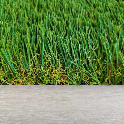 8800 Dtex 40mm Tinggi Tumpukan Hot Melt Fabric Backing Landscape Artificial Grass Dalam 4 Warna