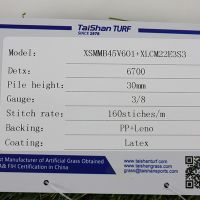 30mm Tinggi Tumpukan Landscape Rumput sintetis 6700 Dekorasi Dtex Tahan UV