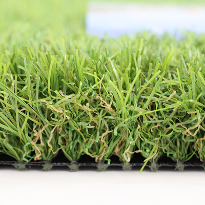 Lansekap multi -arah rumput hijau buatan 40mm pu coating double pp backing dtex tinggi