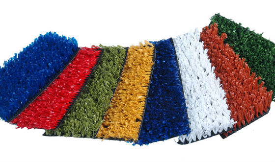 Rumput Sintetis Tahan UV 20mm Tinggi Tumpukan Dapat Disesuaikan untuk Tenis dan Olahraga