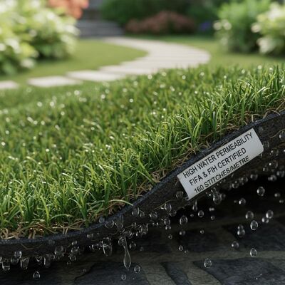 Permeabilitas Air Tinggi Rumput buatan Landscape Densitas tinggi Tidak beracun