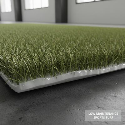 Rumput buatan tanpa isi dengan ketinggian tumpukan 30 mm dan lem lateks transparan untuk rumput olahraga 12400 Dtex Low Maintenance