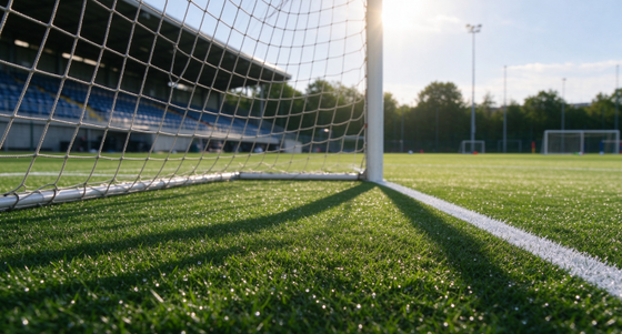Rumput Sintetis Sepak Bola Tahan UV Perawatan Rendah Bersertifikat FIFA untuk Lapangan Sepak Bola Profesional