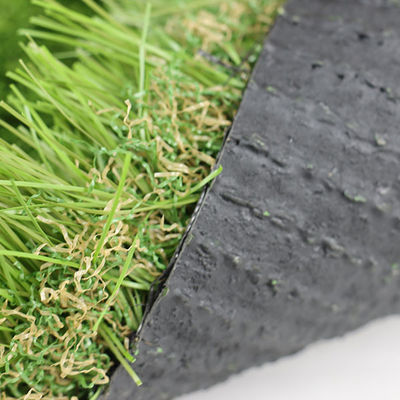 200 jahitan/m Landscape Artificial Grass with Pile Dtex 8600 lubang drainase pengeboran