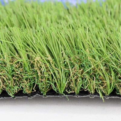Rumput Sintetis Lanskap Tahan UV Perawatan Rendah Campuran 4 Warna untuk Ruang Luar