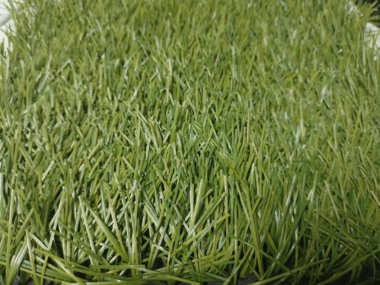 55mm Tinggi Tumpukan 8000 Dtex 220 jahitan Per Meter Densitas Tinggi Sepak Bola rumput buatan untuk stadion dan tempat latihan