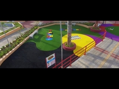 Rumput buatan dengan pola